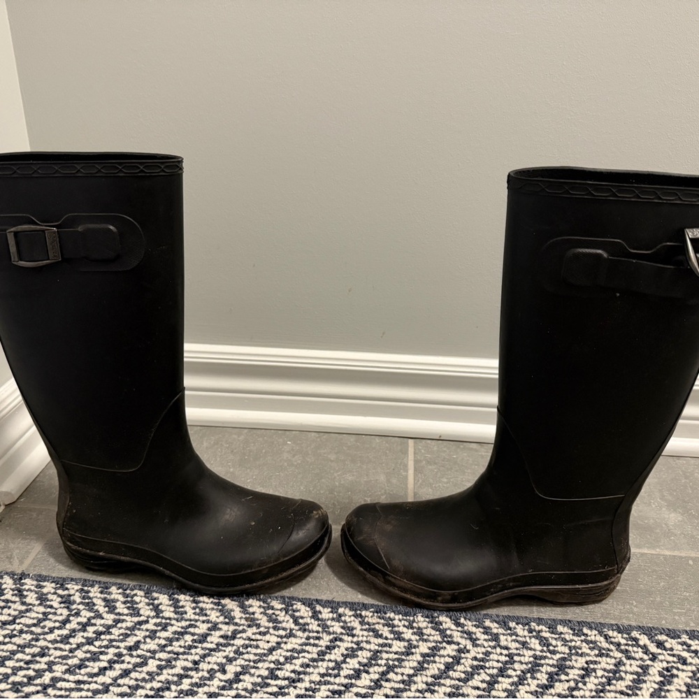Kamik Black Tall Rain Boots